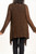 Popcorn Knit Medium Length Flyaway Cardigan in CHESTNUT Popcorn Knit Medium Length Flyaway Cardigan in CHESTNUT