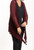 Popcorn Knit Medium Length Flyaway Cardigan in SANGRIA Popcorn Knit Medium Length Flyaway Cardigan in SANGRIA