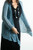 Adjustable Teardrop Shaped Wooden Bead Necklace in Blue, Grey & Stone