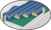 Waveless Tube Cylinder system for softside waterbed