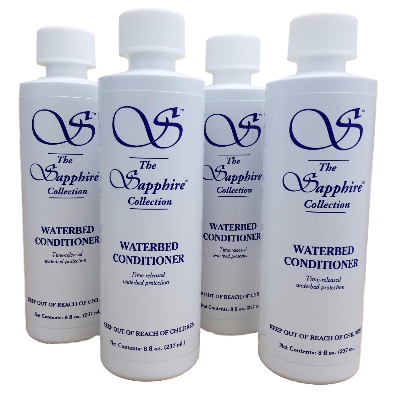 4 - Pack  (4 x 8oz Bottles)  Waterbed Conditioner 4-Year Waterbed Conditioner Supply+ FREE Pump & Patch Kit