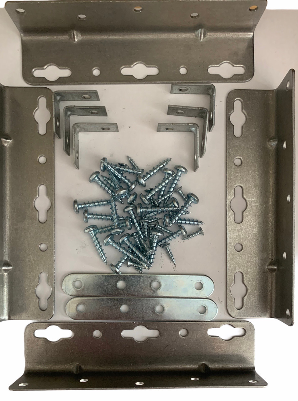 Waterbed Hardware Brackets and Screws for Cal King Queen Super Single
