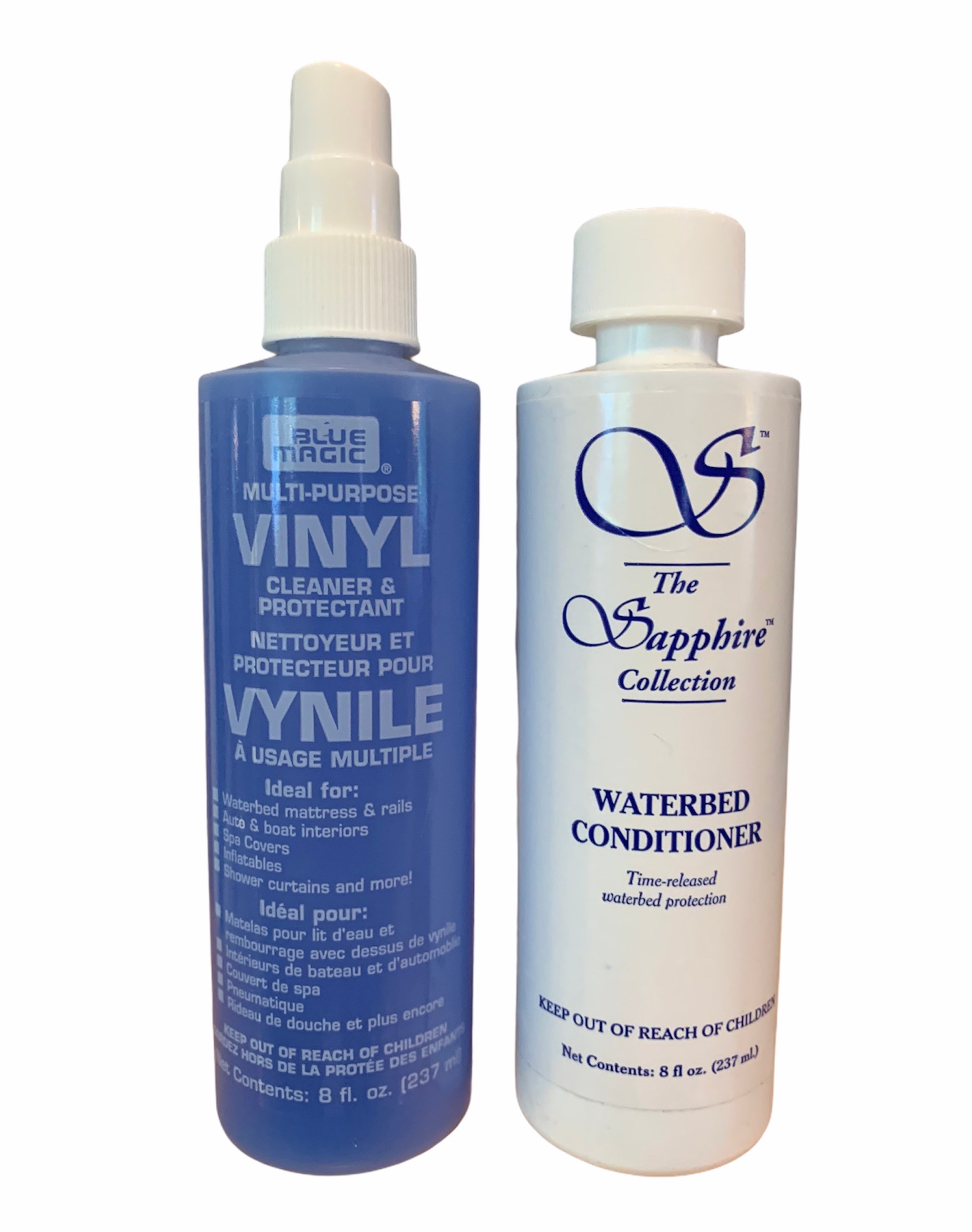 8 Oz Waterbed Conditioner and 8 Oz Vinyl Cleaner Combo Pack Waterbed