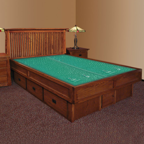 Mission Creek Waterbed With Slat Headboard & Casepieces