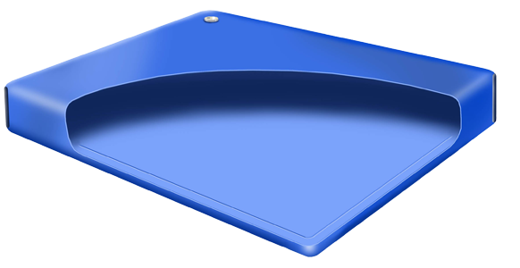 Hardside waterbed cutaway