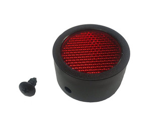 1-1/2"  End Cap with Reflector and Screw [Hollywood Racks]