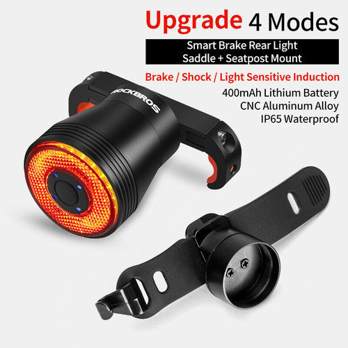 ROCKBROS Bicycle Smart Brake & Tail Light Q5 [Velotric]