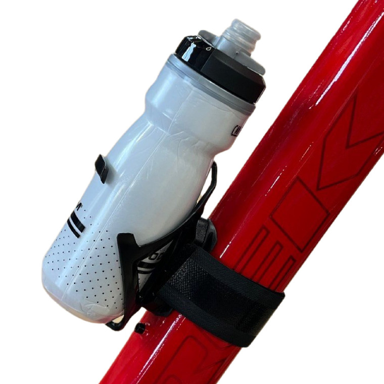 Side Load Water Bottle Bottle Cage with Strap [BiKASE]