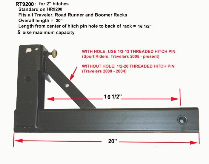 2" Extended Receiver Tube [Hollywood Racks]