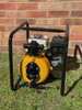 Ward 6.5 HP twin impeller fire pump with a genuine Honda Australia GX200 engine and steel roll frame.