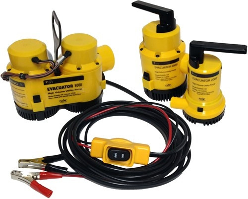 12v DC Submersible "EV4000 Evacuator" Bilge/Sump Pump - Max 15,000 L/Hr