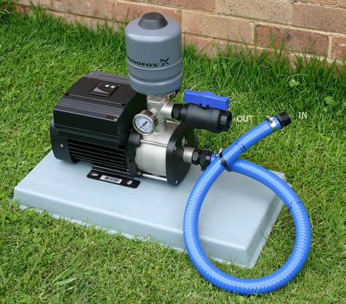 CMBE Booster variable speed drive pump with polyslab base and fittings kit CMBE Booster variable speed drive pump with polyslab base and fittings kit