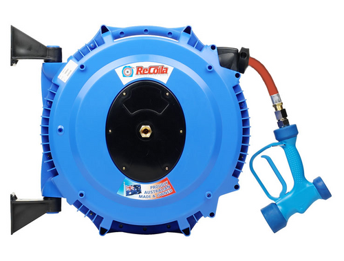 Hot water hose reel with 20m of 10mm PVC hose Retractable Hot water hose reel with 20m of 10mm PVC hose Retractable