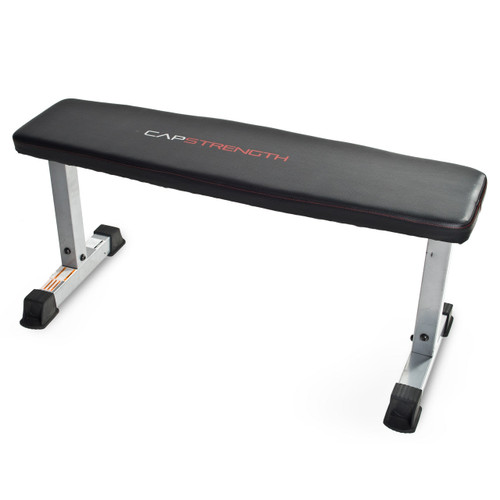 CAP Strength Flat Bench, Black/Gray