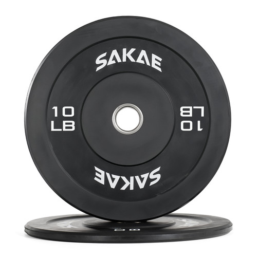 Olympic Rubber Bumper Plates, Pair, Multiple Sizes