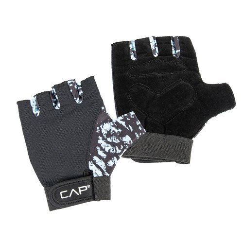 CAP Women Blk/Blue Mesh Weightlifting Gloves-MEDIUM