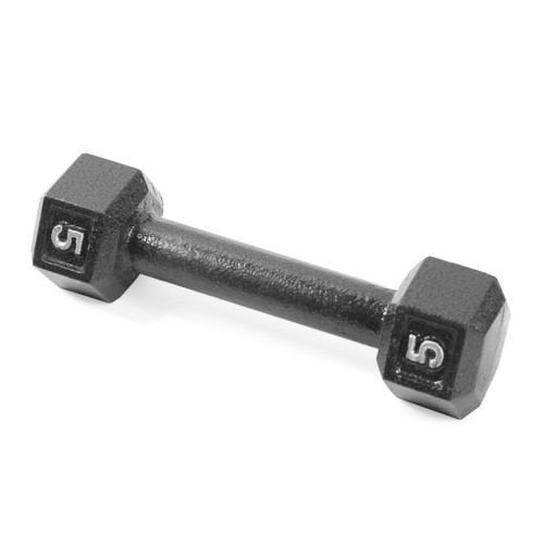 CAP Black HEX Cast Iron Dumbbell