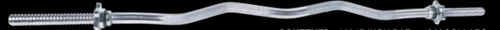 CAP 47" Regular Threaded Curl Bar-Black Tube