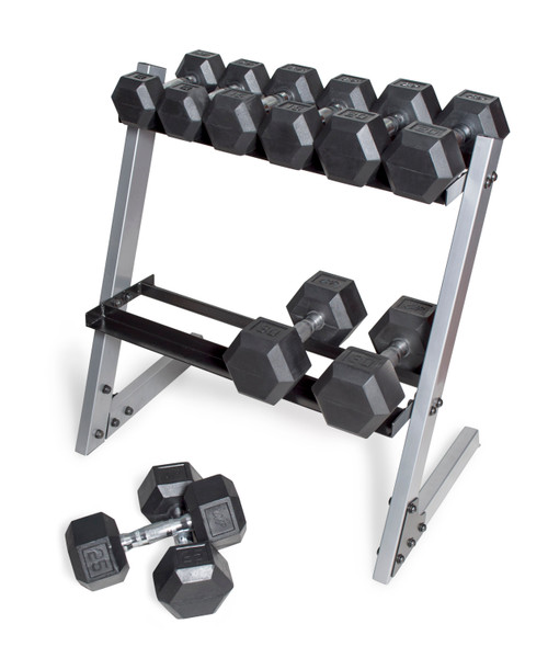 CAP Coated Hex Dumbbell Set