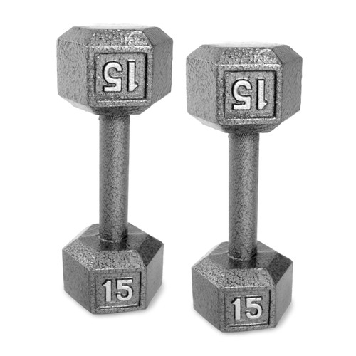 Cast Iron Hex dumbbells Set