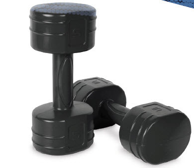 CAP PAIR Cement dumbbells-BLACK