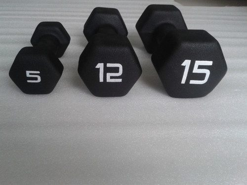 Black Neoprene Dumbbell