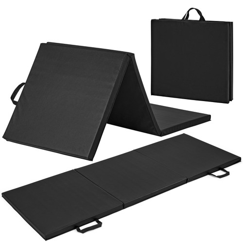 1.5" Tri Fold Folding Exercise Mat with Carrying Handles