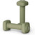 Tone Fitness Neoprene Dumbbell Weight Pairs with Anti-Roll Square Head | Multiple Options - Green
