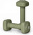 Tone Fitness Neoprene Dumbbell Weight Pairs with Anti-Roll Square Head | Multiple Options - Green