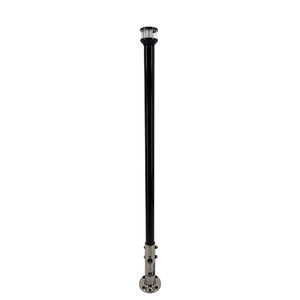 Seaview 24" Manually Folding Light Post w\/316 Stainless Steel Base  LTBLED12C5 Navigation Light - Black [SVMHB124LEDSSB]