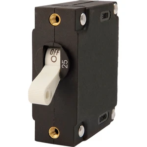 Egis A Series White Toggle Panel Mount Circuit Breaker - Single Pole 25A [3201-25]