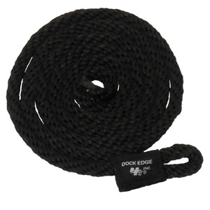 Dock Edge Fender Line - 3\/8" x 5' - Black - 2-Pack [DE91566F]