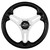 Schmitt Marine Torcello Lite 13" Wheel - Black Polyurethane Wheel w\/Silver Spokes  Black Cap- 3\/4" Tapered Shaft [PU063104-01R]