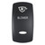 Pacer Actuator - 'BLOWER' f\/V Series Contura Switches - Black - Laser Etched (Top\/Bottom Light) [EV2LE-BLWR]