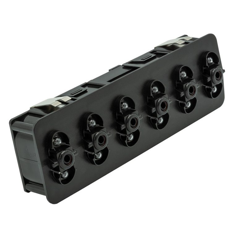 Maretron VMM6 Contura Series Digital Switch Module, 6 Rocker - No Actuators w\/Right Switch 3-Position  Blue LEDs [A3801-6]