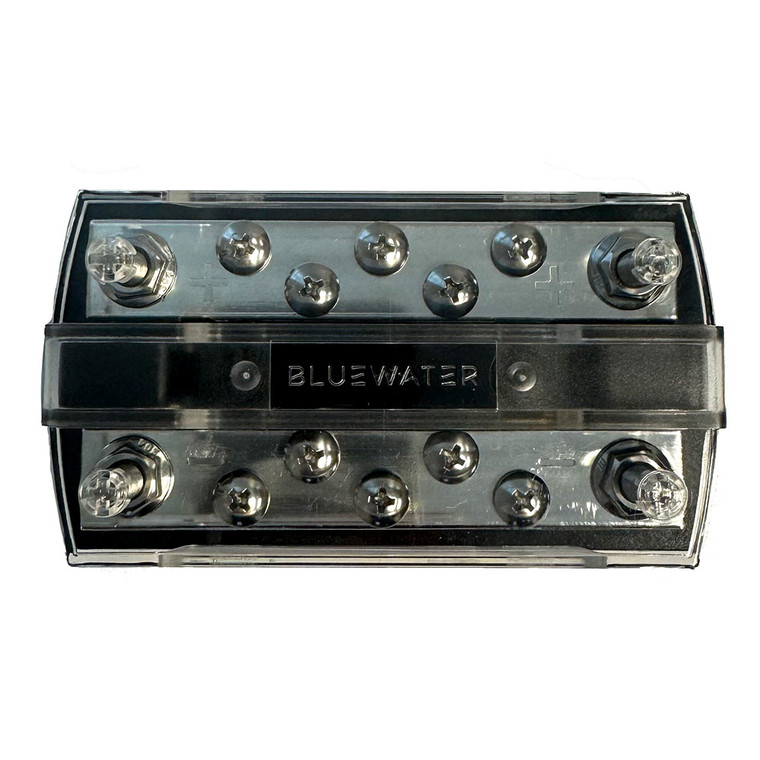 Bluewater 10 Position 150AMP 1\/4" Busbar w\/Cover [312700-B-022]