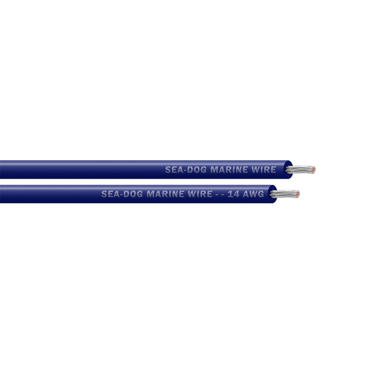 Sea-Dog 14 AWG Dark Blue Primary Wire - 25' [8014060]