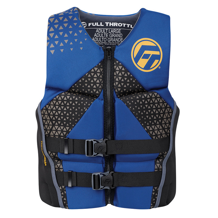 Full Throttle Men's Rapid-Dry Flex-Back Life Jacket - XL - Blue\/Black [142500-500-050-26]
