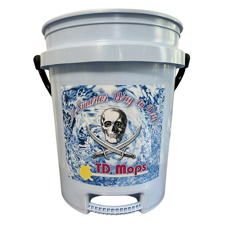 TD Mop TD Grip Bucket - Light Blue - 5 Gallon [BLUEGRIP]