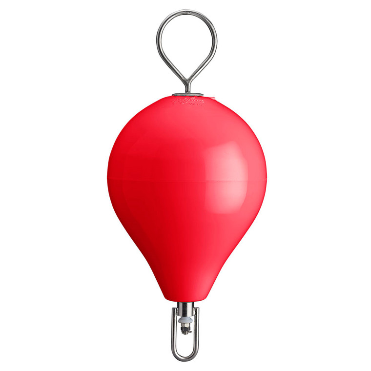 Polyform 13.5" CM Mooring Buoy w\/SS Iron - Red [CM-2-SS RED\/SS]