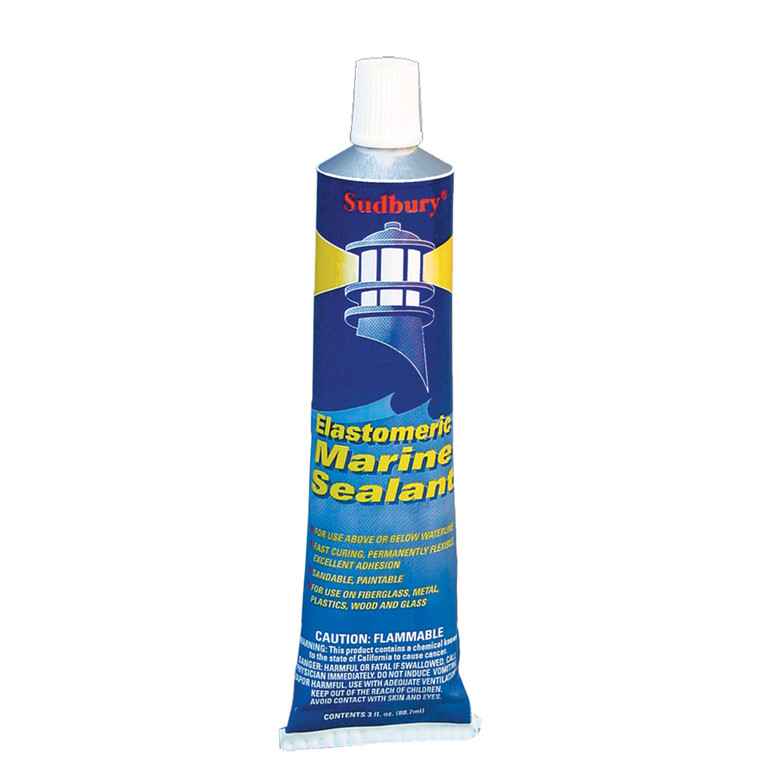 Sudbury Elastometric 3 oz (89ml) Sealant Tube - White [320]