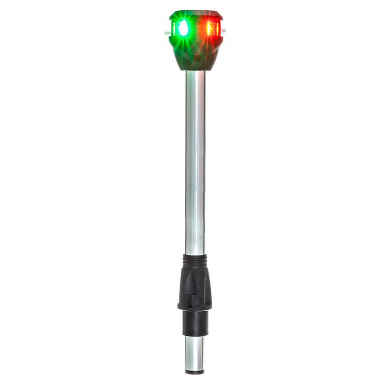 Attwood LightArmor Bi-Color Navigation Pole Light w\/Task Light - Straight - 10" [NV6LC2-10-7]