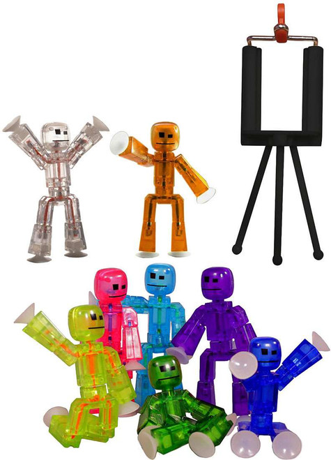 Stikbot Complete 3-Inch Set of 6 Figures & Starter [8 Figures in Total]