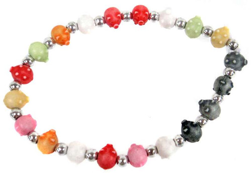 Pigz Multi-Colored Pigs Bracelet