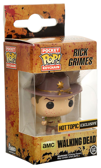 Walking Dead Funko Pocket POP! Television Rick Grimes Exclusive Keychain [Bloody]