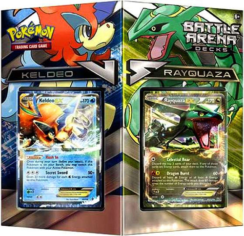 Pokemon Rayquaza vs Keldeo 2-Player Battle Arena Decks