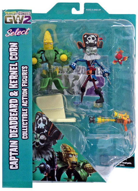 Plants vs. Zombies Garden Warfare 2 Select Series 1 Kernel Corn vs. Captain Deadbeard Action Figure