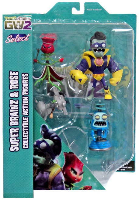 Plants vs. Zombies Garden Warfare 2 Select Series 1 Rose vs. Captain Brainz Action Figure