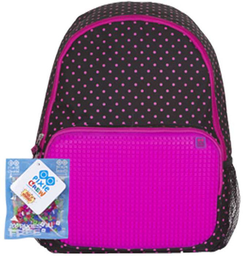 Pixie Crew Leisure Time Black & Fuchsia Backpack
