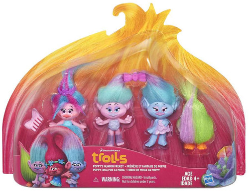 Trolls Troll Town Poppy's Fashion Frenzy Figure 4-Pack (Pre-Order ships March)